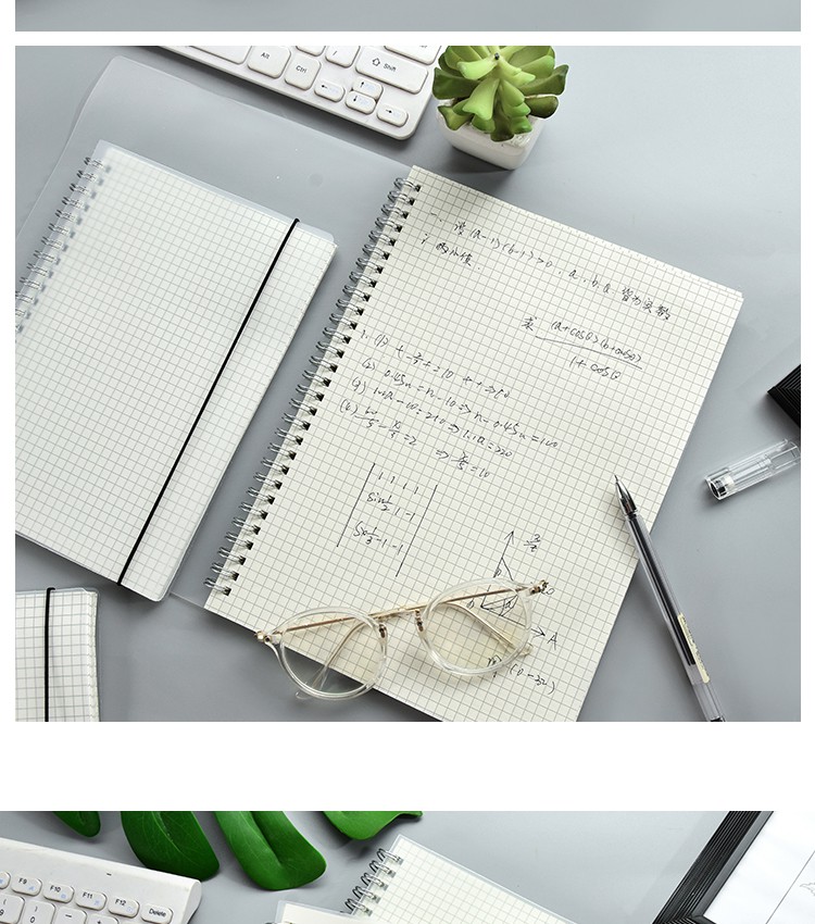 网格本画画手绘方格便携b5少女心草稿本课堂套装b6可撕活页纸diy a6