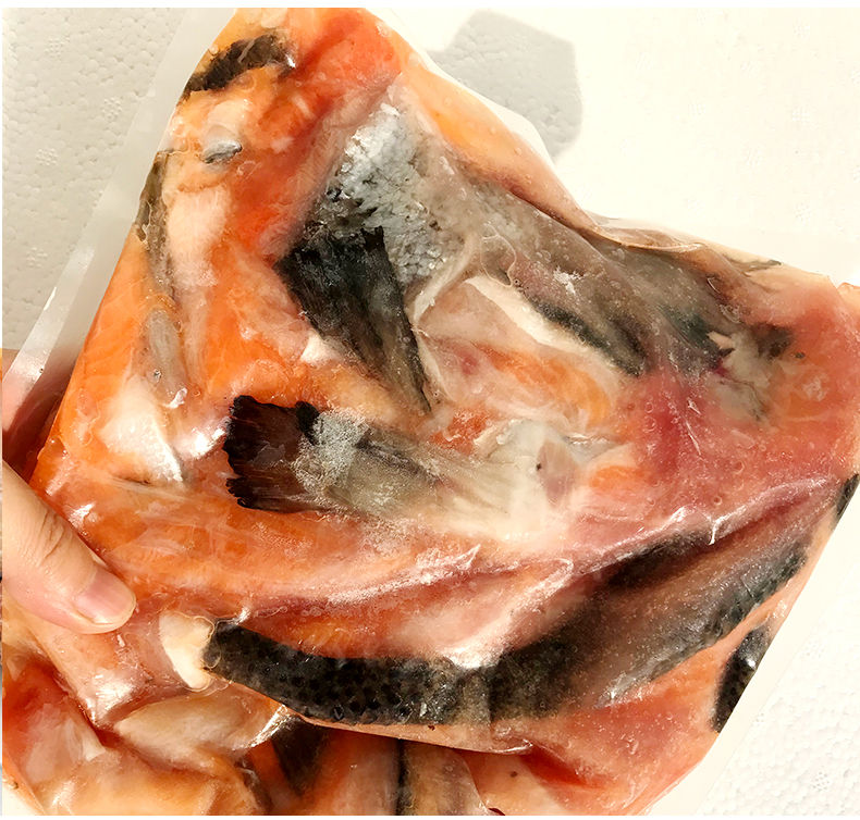 港荣8斤冰鲜刺身三文鱼 边角料 三文鱼碎肉 冰鲜鱼生边角料6斤 8斤