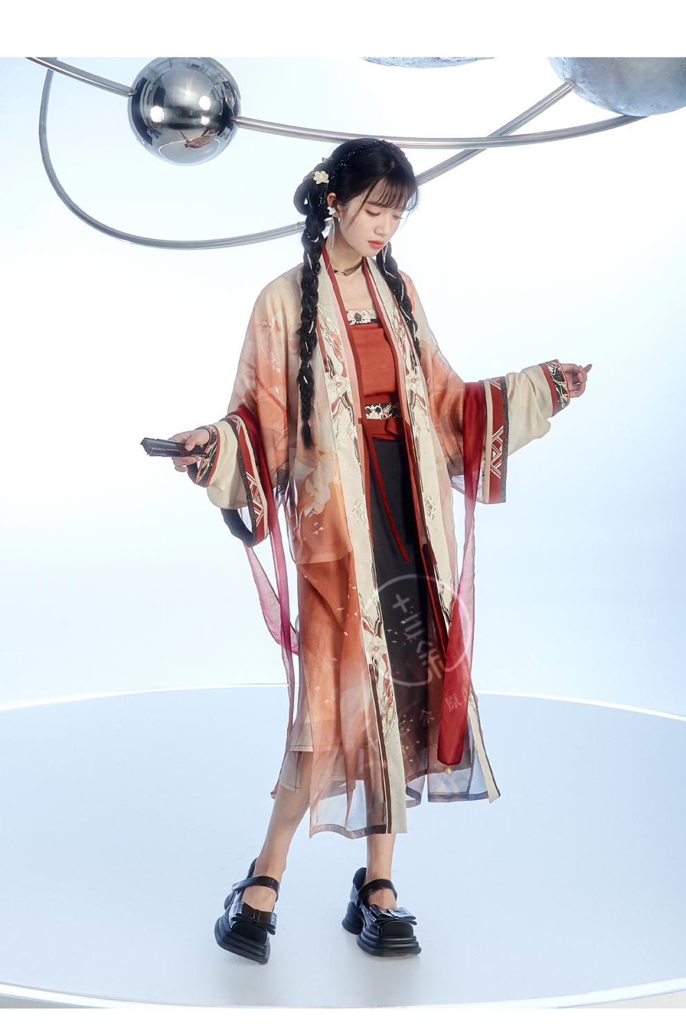 十三余小豆蔻儿火神祝融号航天文创casci联名刺绣宋制汉服女吊带6月10