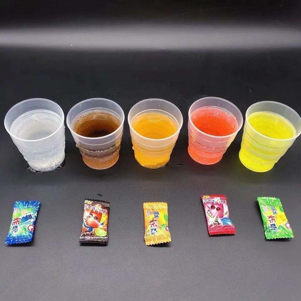 京喜好物深水炸糖气泡糖泡水糖泡腾饮料片爆炸果汽糖玩具糖深水1桶318