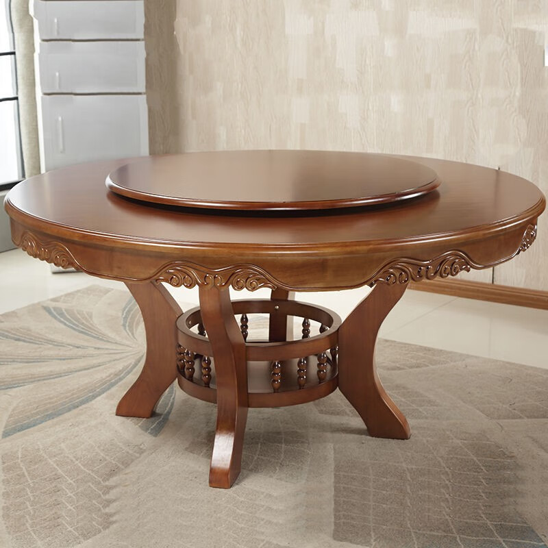 大圆桌腿 圆桌子桌脚桌腿台脚实木支架加厚家用酒店圆桌餐桌支架脚架