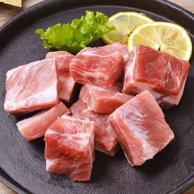 新鲜免切多肉排骨块散养猪排骨粒肋排条大排前排块黑猪排整箱批发展志