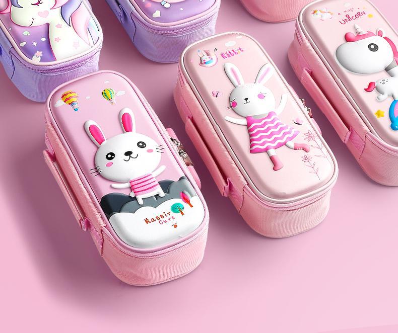 向龙儿童笔袋多层大容量小学生铅笔盒男多功能文具盒幼儿园男孩女孩一