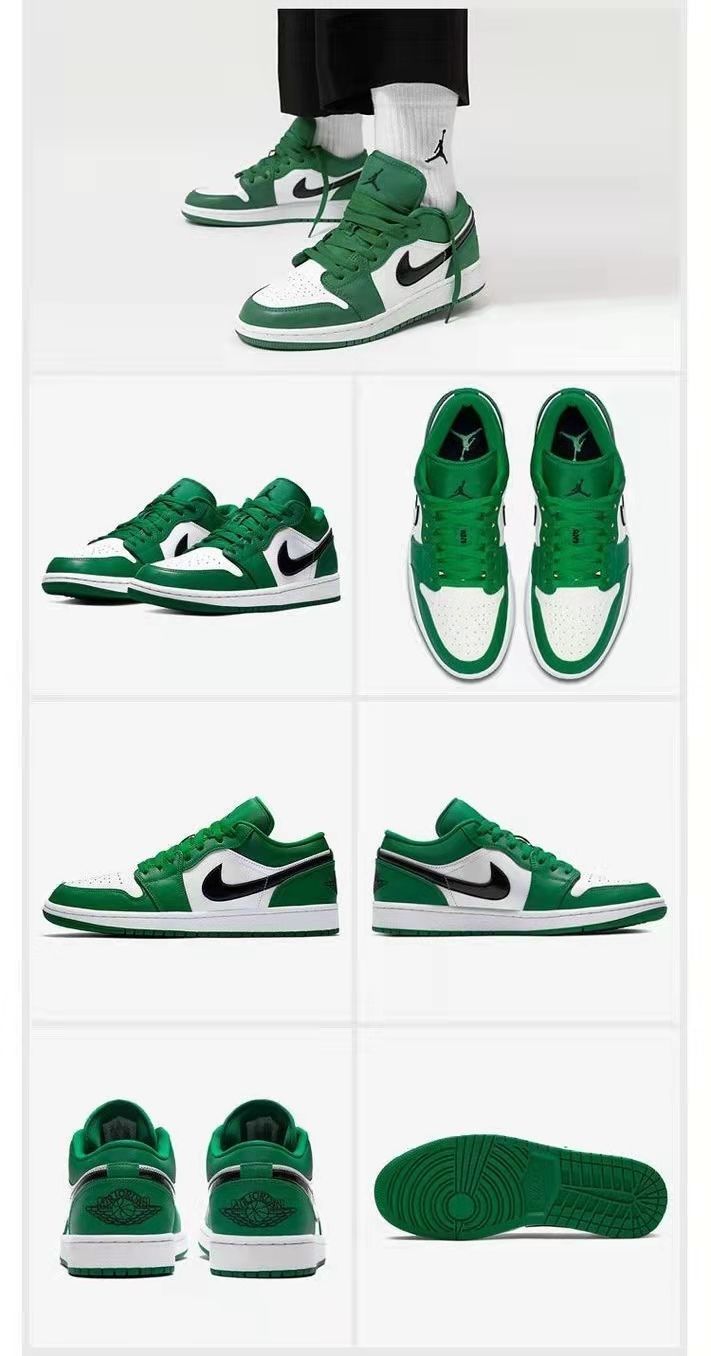 低帮纯原aj女鞋篮球鞋北卡蓝熊猫烟灰男女款鞋 灰白迷彩-aj1 45【图片