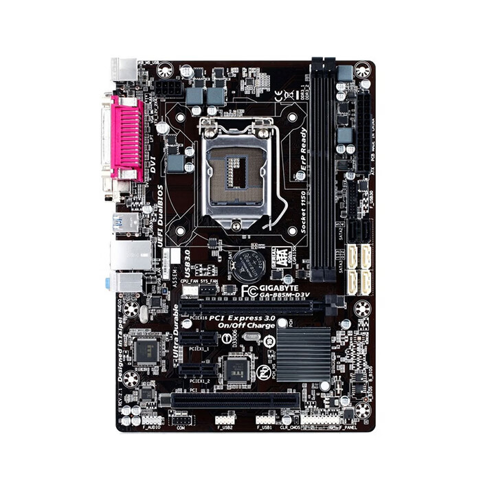 gigabyte技嘉b85md3v台式机主板1150ddr3固态集成小板微星蓝色