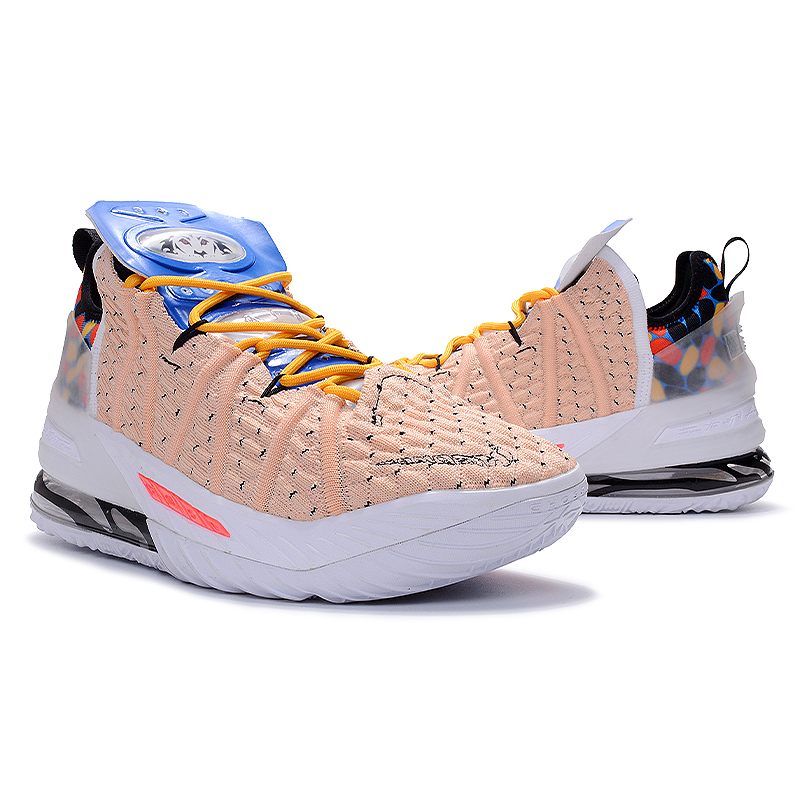 男冰蓝冰淇淋全明星高帮实战球鞋飞织战靴运动鞋詹姆斯18冰蓝冰淇淋39