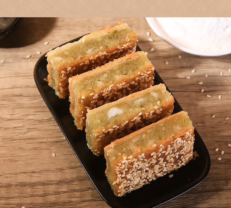 潮汕美食达濠特产葱饼正宗传统风味小吃潮州糕点茶点葱饼2袋600g