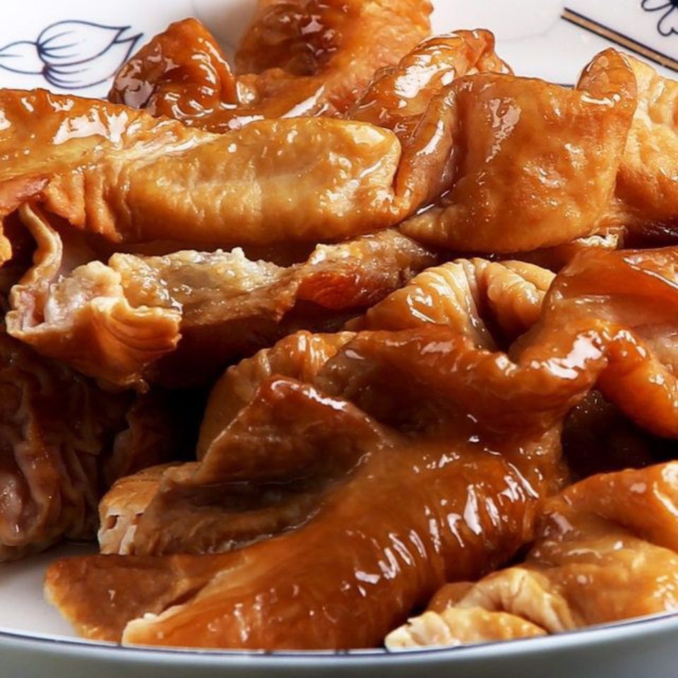 湖南特产腊猪大肠肥肠农家烟熏猪肠批发手工自制散装称重250克腊猪