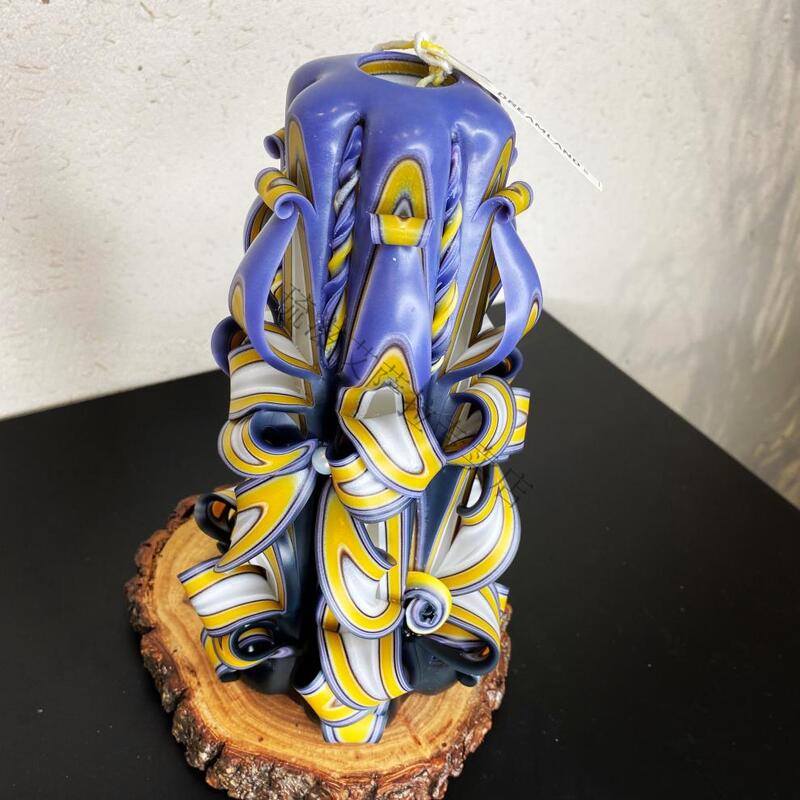 德国雕花蜡烛手工 德国雕花蜡烛手工雕刻蜡烛欧洲纪念品大号生日礼物