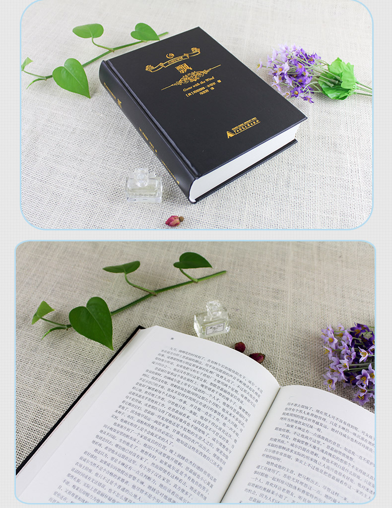 黑皮精装飘书原版原著中文版全译本世界书籍名著十大之一外国书籍文学