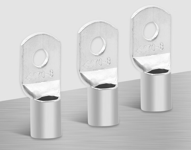 冷压端子sc窥口铜鼻子铜接头接线端子紫铜线鼻子线耳镀锡接线端子 sc4