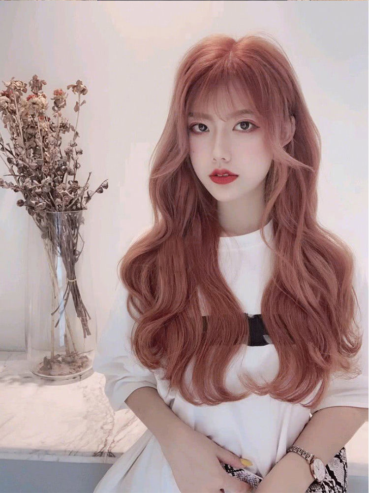 染发剂2021流行发色网红渣女色玫瑰金染发剂植物自己在家染发膏 脏