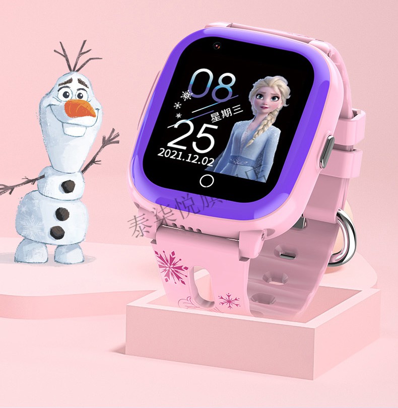 品质保证迪士尼儿童电话手表可插卡女孩学生智能女童冰雪奇缘艾莎公主