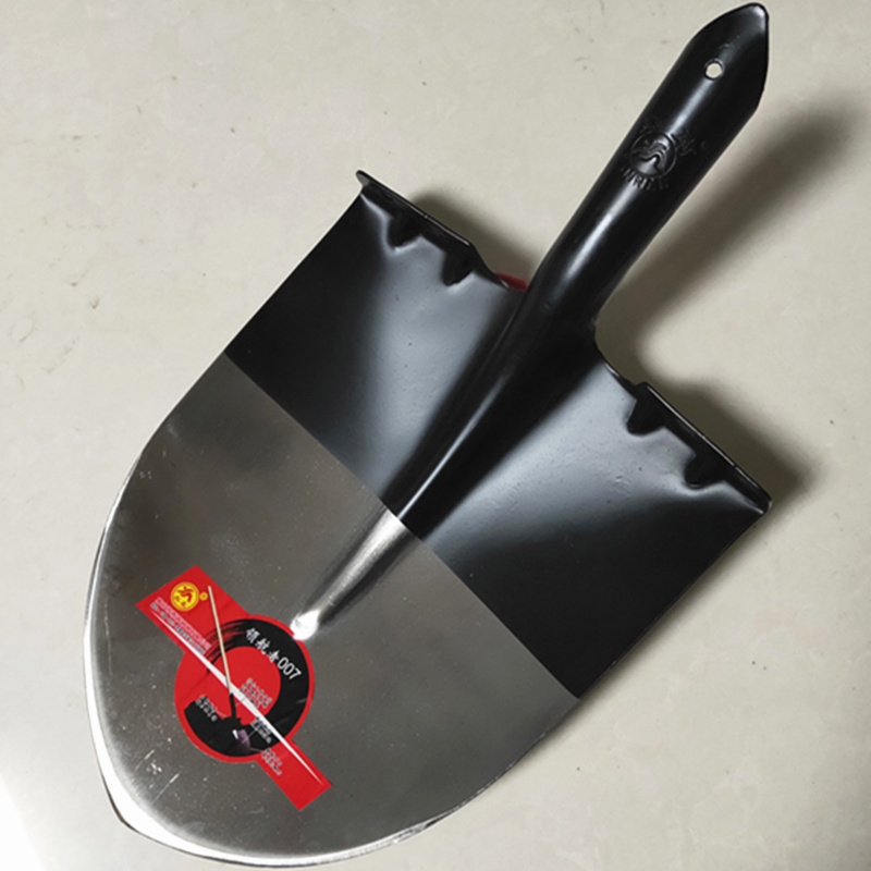 尖头钢锹农用加厚锰钢圆头挖树铁锹挖土翻地户外全钢