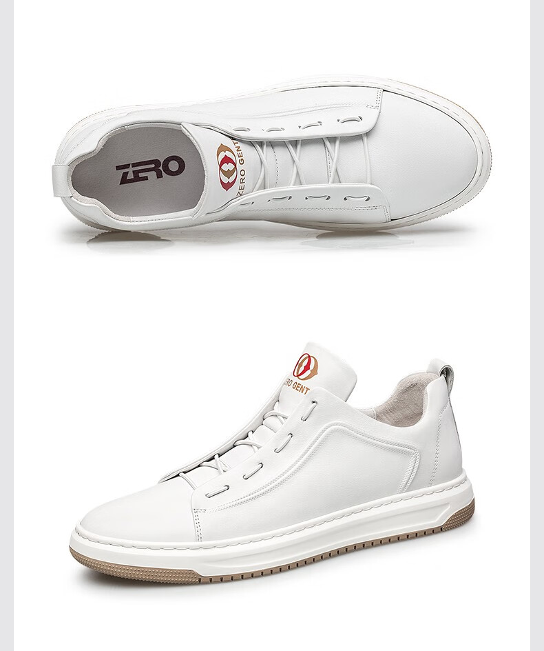 官方发售zero零度男鞋2021秋季新款板鞋男士小白鞋时尚休闲鞋子男黑色