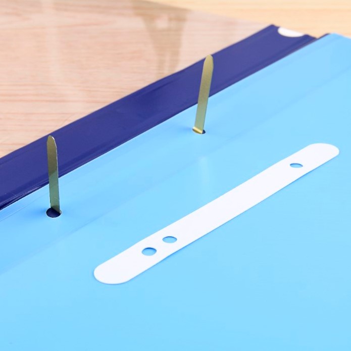 不舍天真lw320打孔报告夹简易夹封面夹装订夹打孔夹两孔a4文件夹12个