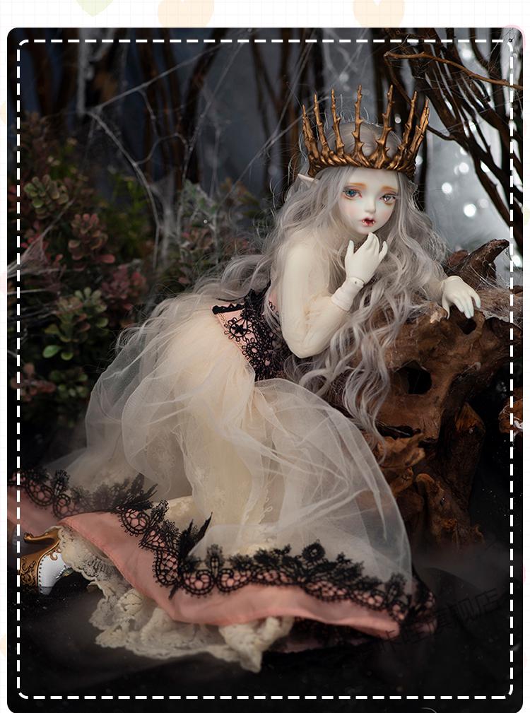 2021年新款bjd娃娃sd娃14女娃hwayu精灵玩偶套装带手型关节可动人偶裸