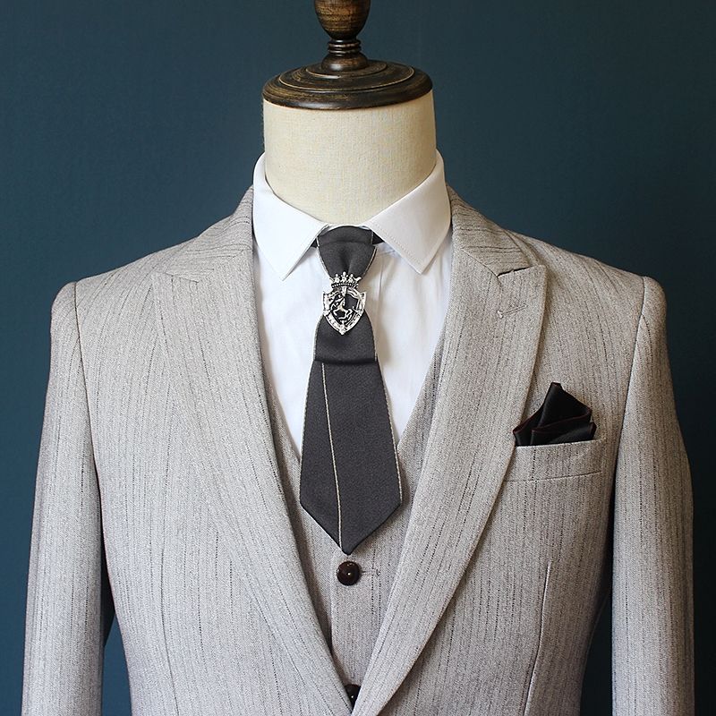 法波琪凯迪拉克领带领结男西装白色衬衫领花男女通用休闲配饰舞台结婚