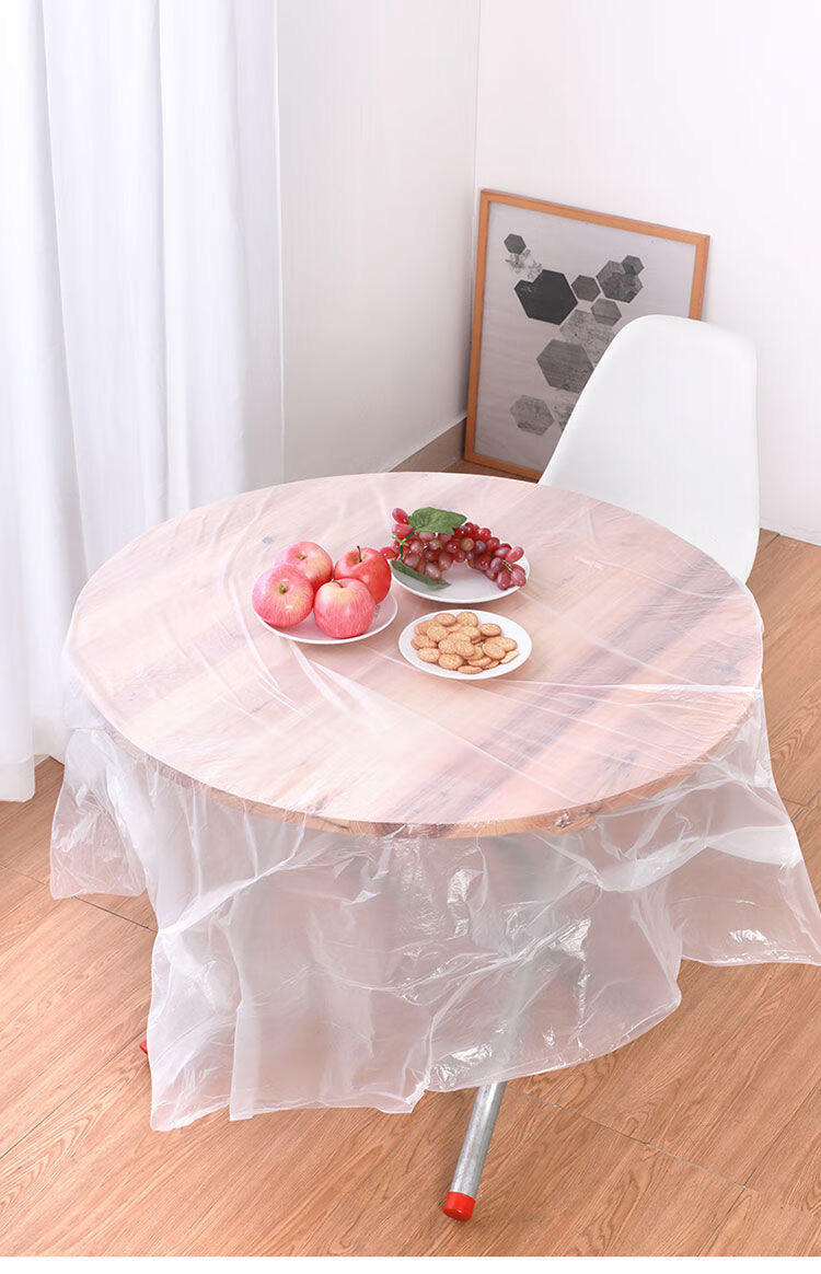 一次性台布加厚长方形圆桌桌布餐布塑料布薄膜儿童派对家用正方形
