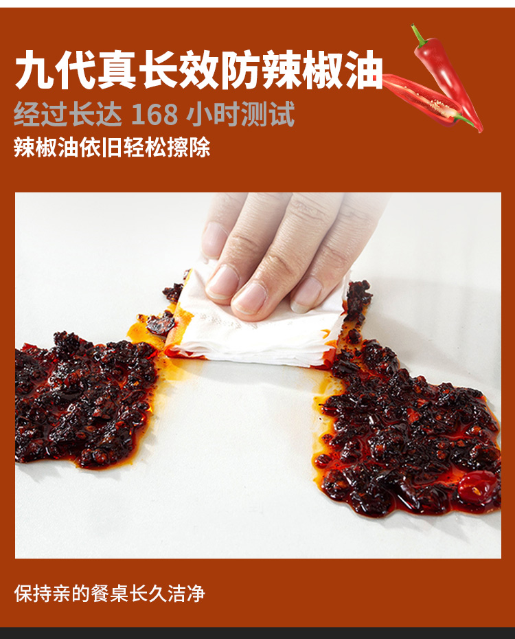 pvc玻璃桌布原木纹餐桌垫防水防油免洗10代防辣椒油全透明30mm85140cm