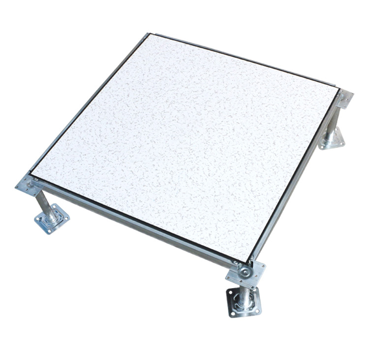 防静电地板支架 机房静电地板600pvc抗静电高空架活动地板电脑房弱电