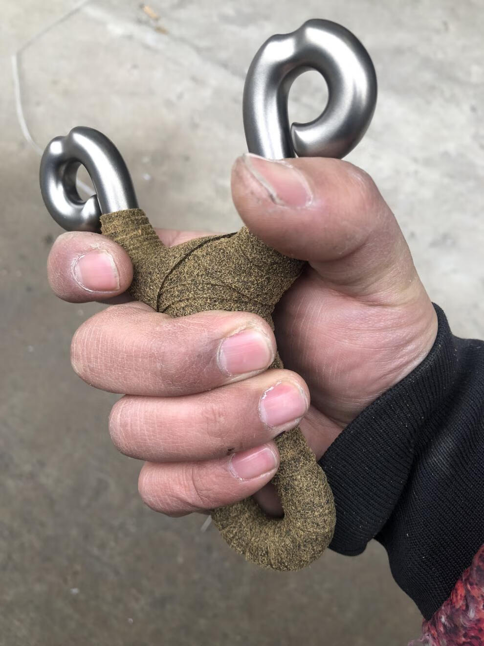 崛适实战强力冷弯弹弓304大虾直板传统小s反曲钛合金定做狐狸手工冷弯