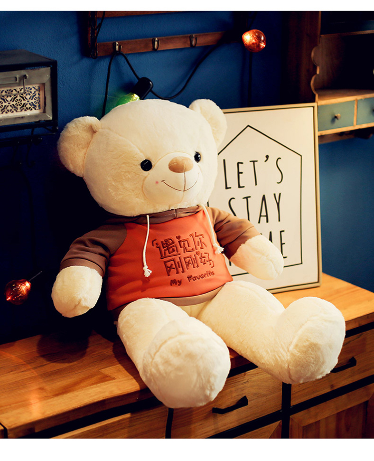 智迪克可爱抱抱熊毛绒玩具泰迪熊公仔布娃娃床上男孩玩偶送女友生日