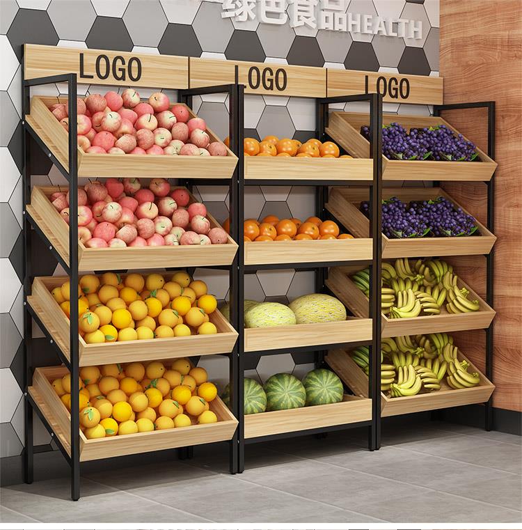 虹庭货架展示架超市水果多层落地展示鬼红酒架蛋糕生鲜超市果蔬堆头