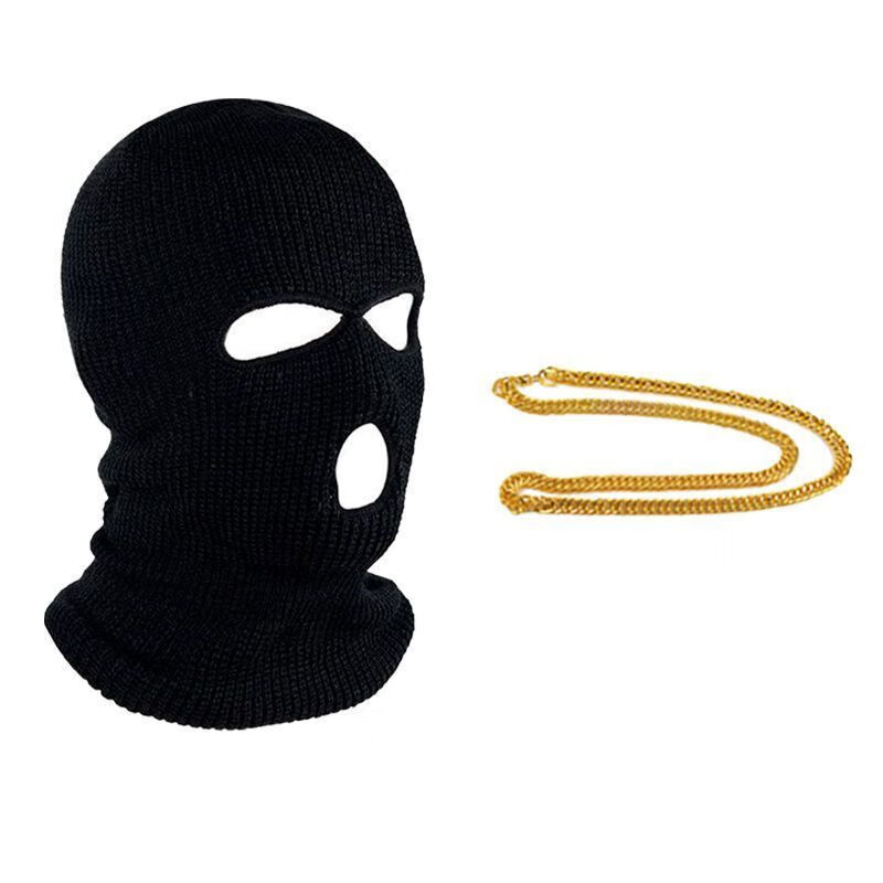 悍匪头罩 cs老八牛逼症天花头套板沙雕骑行防风保暖帽子蜘蛛 疯狂装x