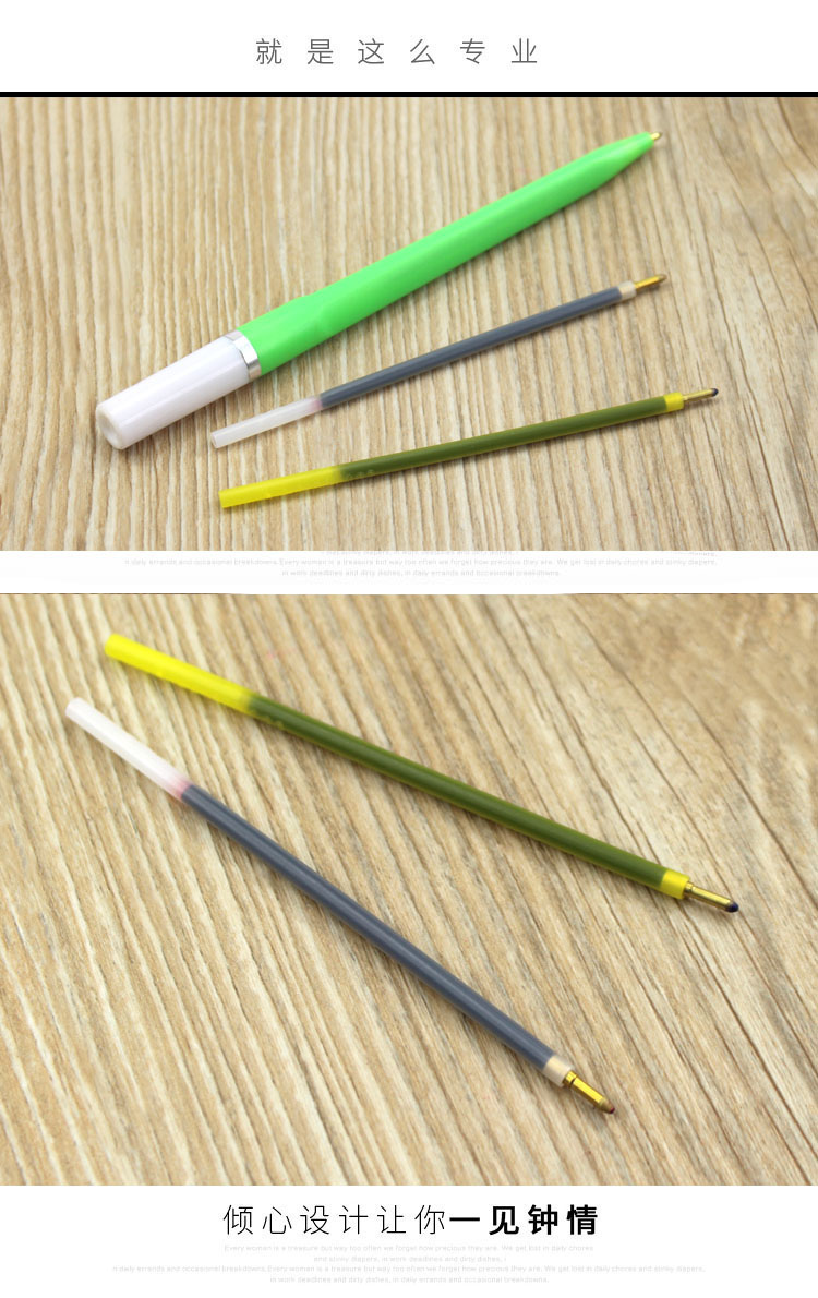 惠维老式上海红色圆珠笔笔芯321铜头老师批改作业油笔芯蓝红色选红色