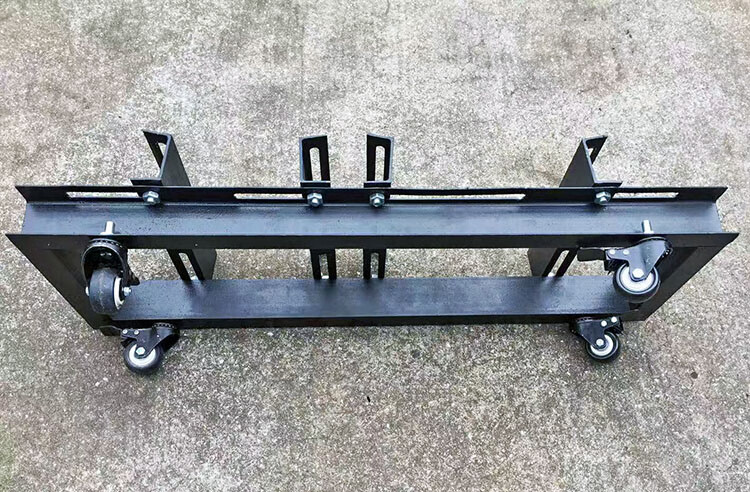 柴油汽油电动机组打柱塞水泵喷雾器可调担架支架铁架子槽钢机架单买支