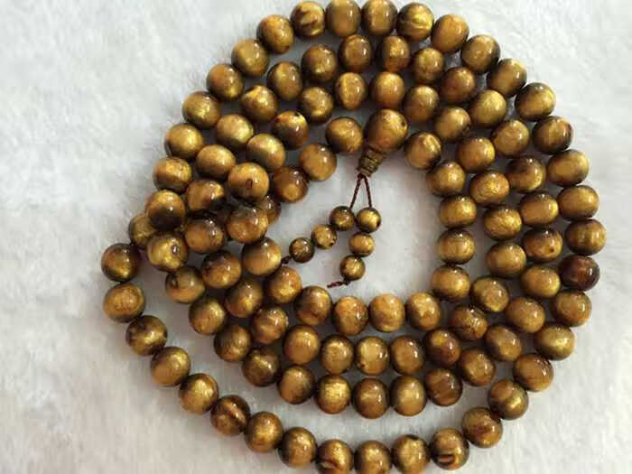 贵鸿 工艺饰品金海柳手链108颗 念珠金珊瑚 海柳手串手链 天然特色 0.