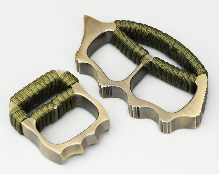 户外防身加厚拳指散打铁拳头指虎不锈钢防卫指扣男女自卫用品便携随身