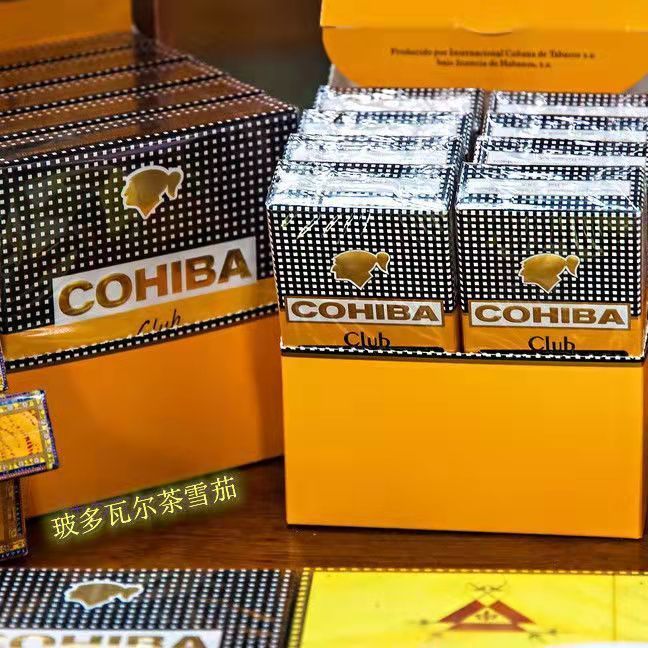 古巴雪茄高霸希口感玻多瓦尔茶雪茄雪茄盒经典试抽口感佳烟批发3支粗