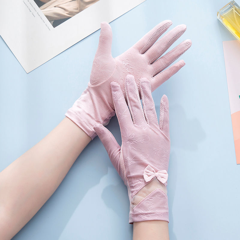 karond新品漏指手套女半指手套女士夏季薄款开车骑行防滑透气漏指可爱