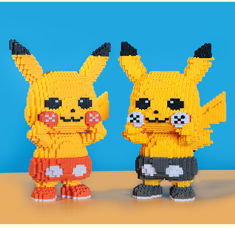 乐高lego皮卡丘小颗粒成人儿童拼装积木高难度解压玩具男孩女生日