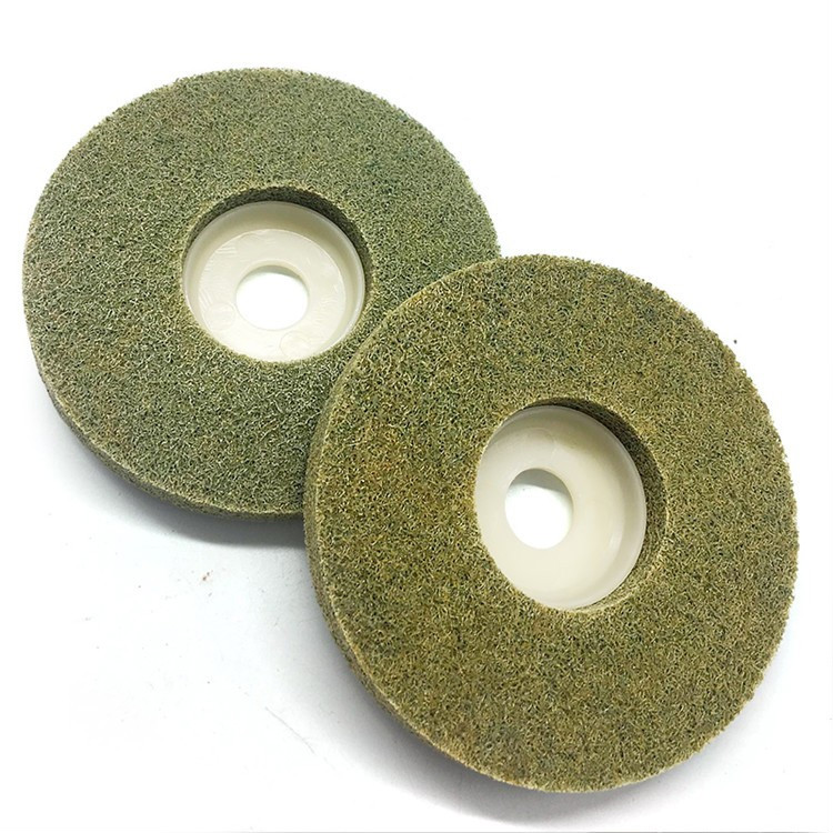 大理石海绵抛光轮纤维干抛片石材翻新抛光打磨片石英石瓷砖尼龙轮一片