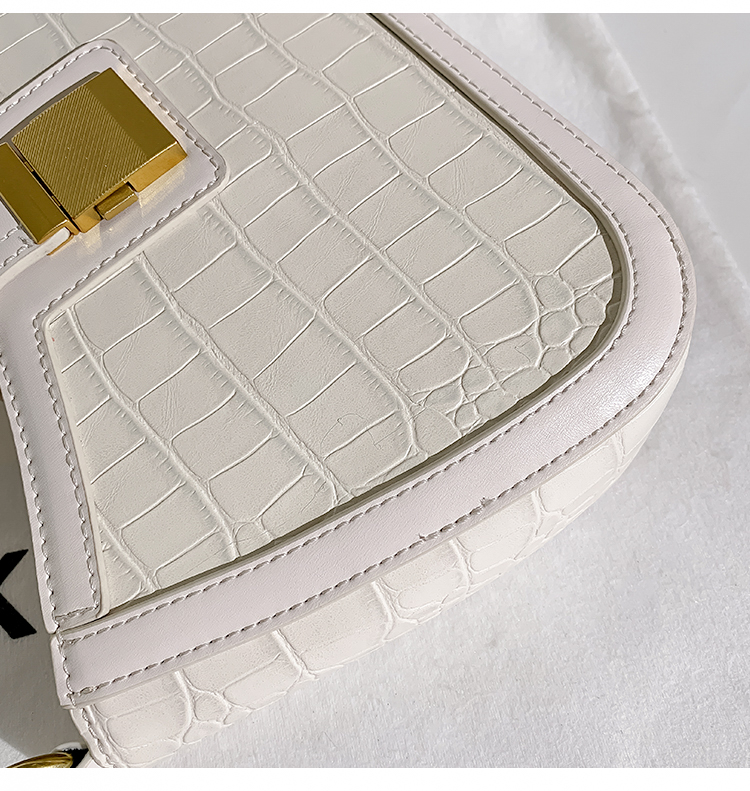 香港mackjhosel真皮超火腋下包包女夏天2022新款潮单肩手提包米白