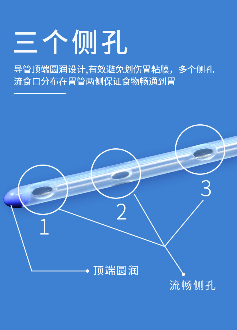 小15米(m15i)米15家生態15鏈通用硅膠胃管 鼻飼管 鼻胃管