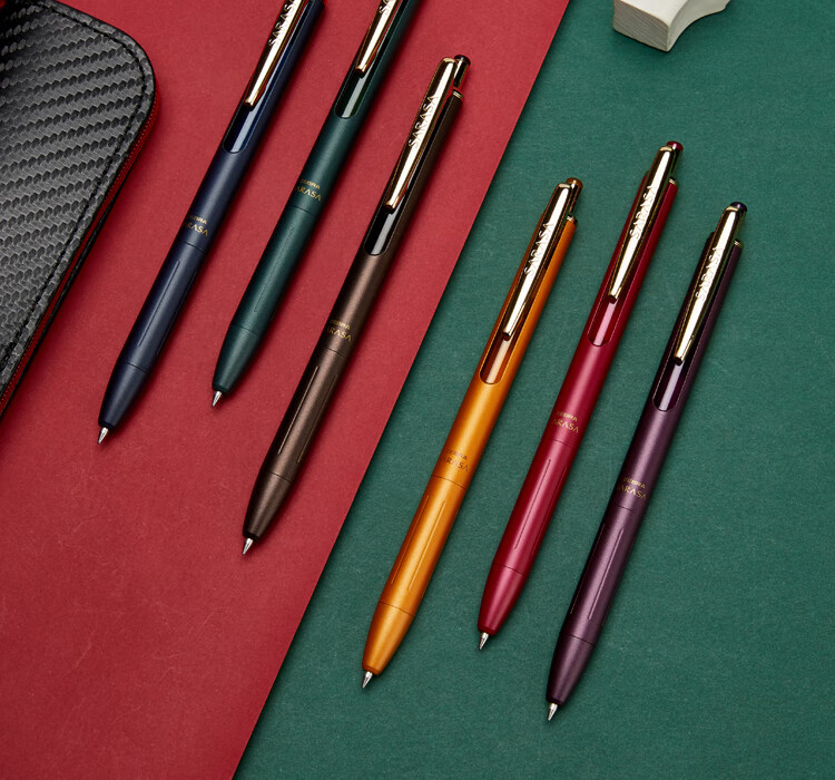 信蓝铭新款斑马笔金属复古色 日本zebra斑马jj56不是闷限定复古中性笔