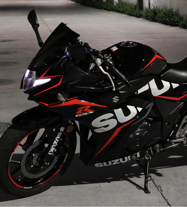 【限·时特价】铃木gsx250r贴花新款线条反光个性摩托车装饰贴纸版画