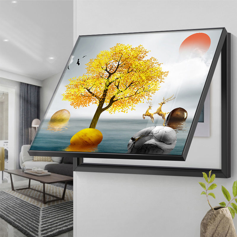 电表箱装饰画免打孔简约开关挂画遮挡电闸盒配电箱装饰盒客厅挂画