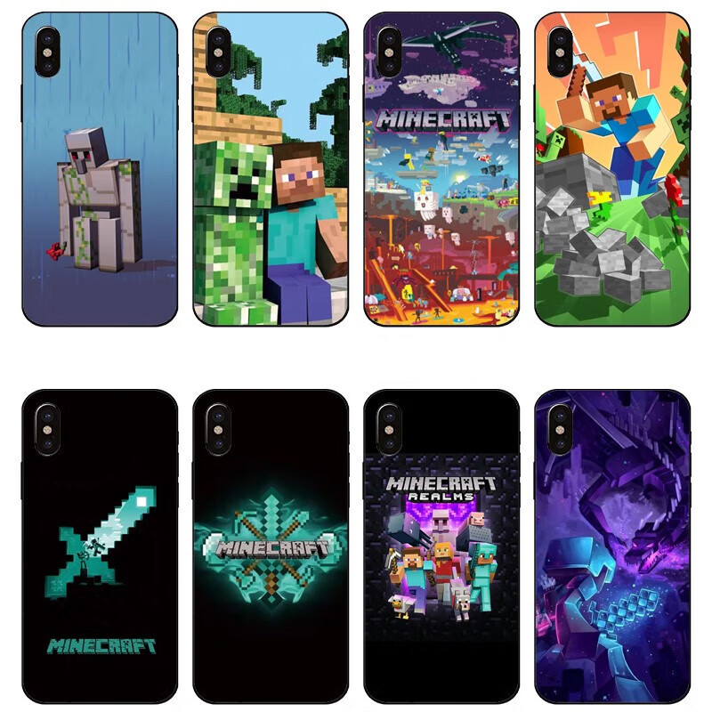 尼基科mc同款我的世界苦力怕手机壳 适用苹果12iphone13pro7华为畅享9