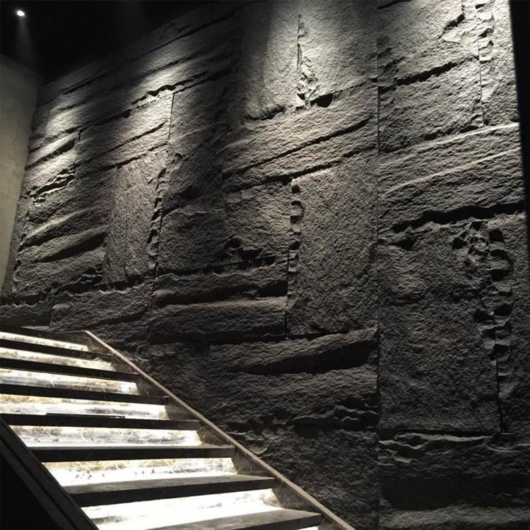 石皮轻质pu文化石石材客厅电视背景墙砖天然石毛石蘑菇石新款 高端 网