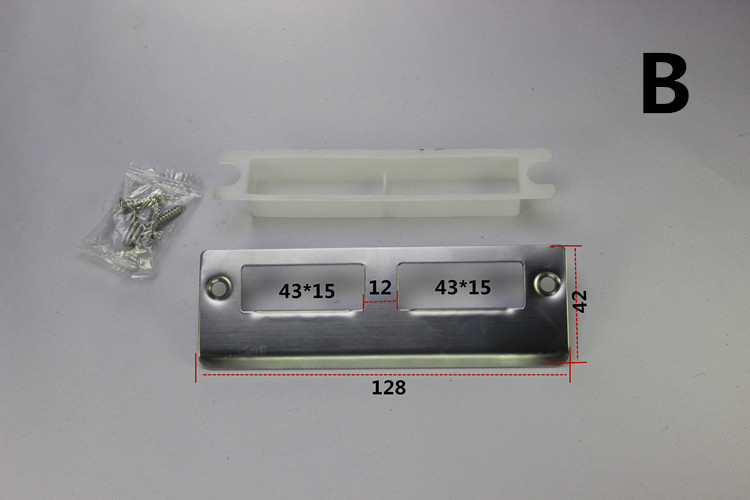 定做擋板門鎖釦板臥室房門鎖片配件門框鐵片電鍍擋片鎖具室內抖音同款