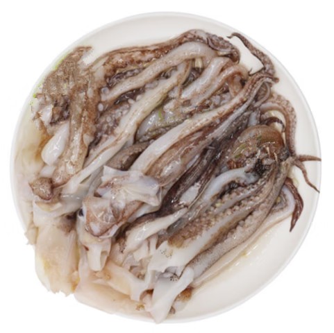 新鲜鱿鱼须冷冻烧烤鱿鱼海鲜水产鲜活铁板鱿鱼二本足火锅食材 腾旺纳