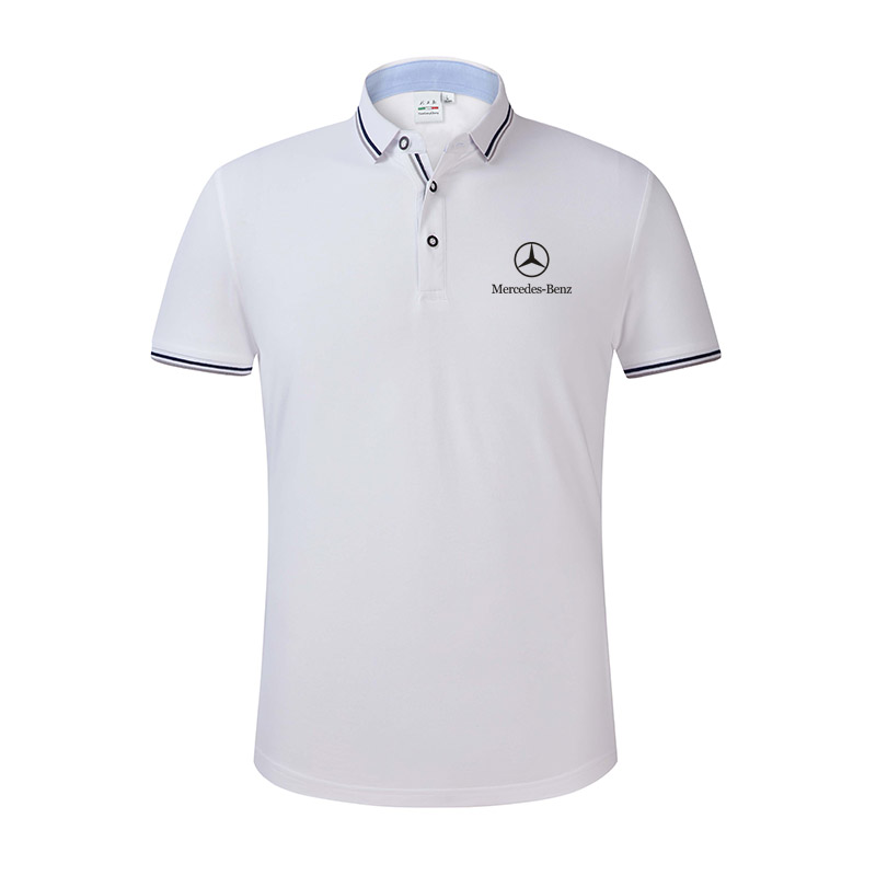 世界名品汽车2022春夏奔驰amg衣服联名polo衫短袖男高端翻领汽修4s工