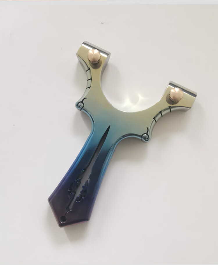 崛适精准比赛竞技款tc21全钛合金天罡扁皮钛弹弓快压龙剑直板弓高端