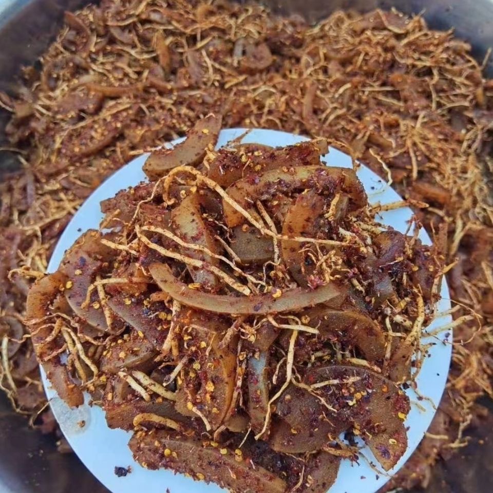 [京享购]牛`皮菜根 西盟自制变态辣怪味 菜根佤味麻辣酸辣牛皮下饭菜