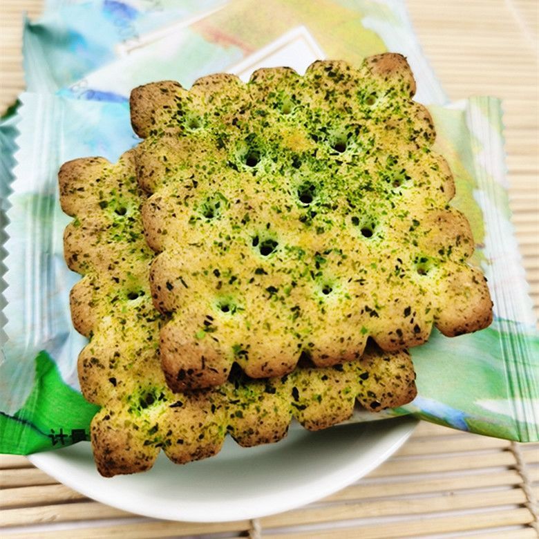 歌芙达海苔蔬菜饼薄脆糕点零食饼干500克约40个一斤